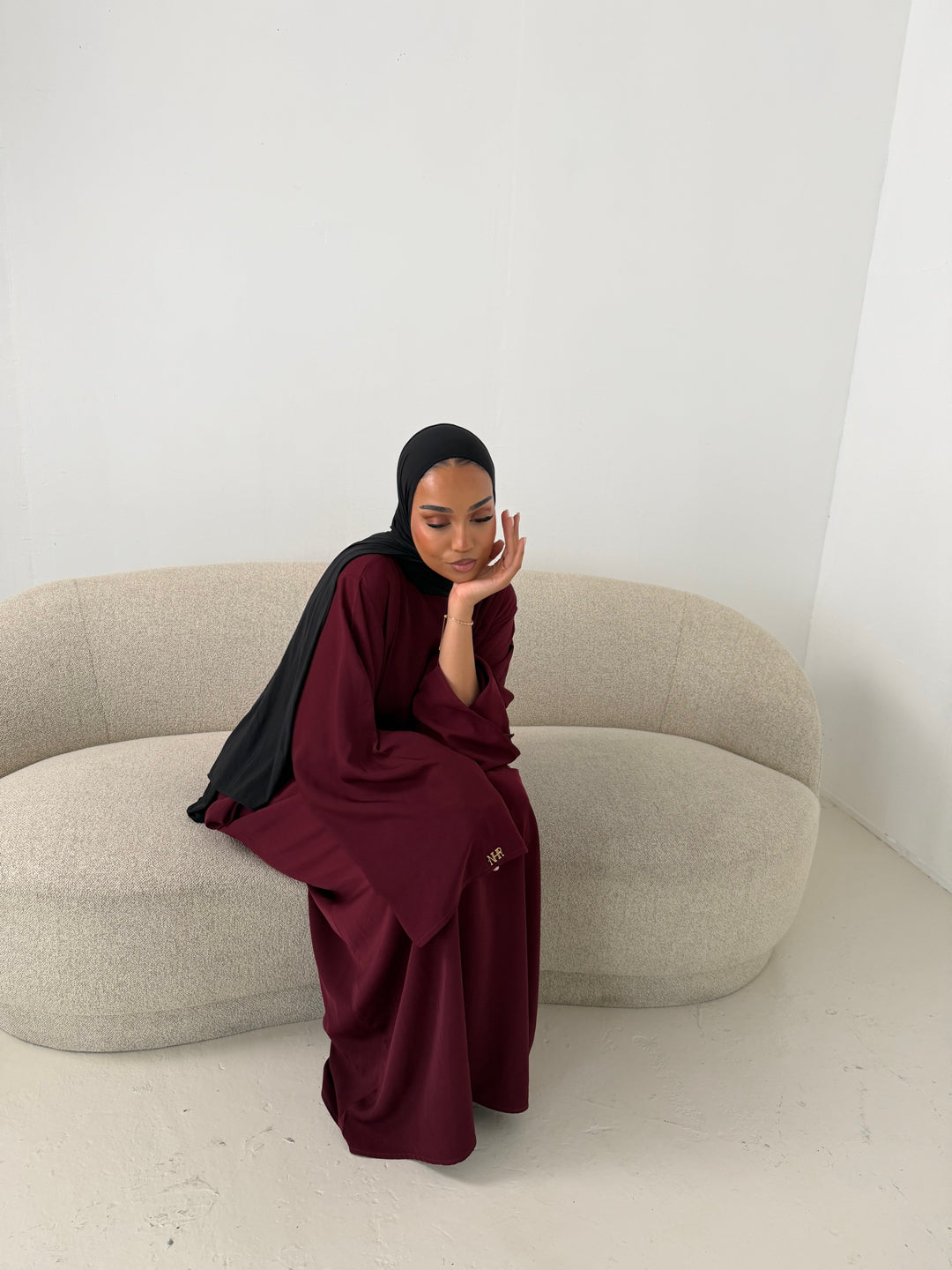 Burgundy serene dress