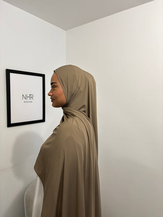 Kaki premium jersey scarf