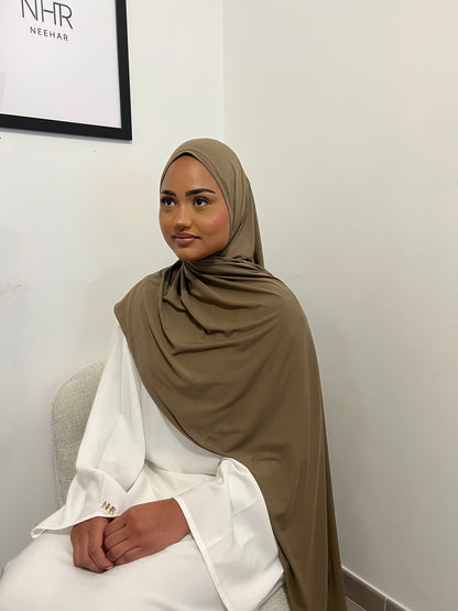 Kaki premium jersey scarf