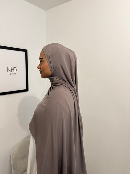 Ash brown premium jersey scarf