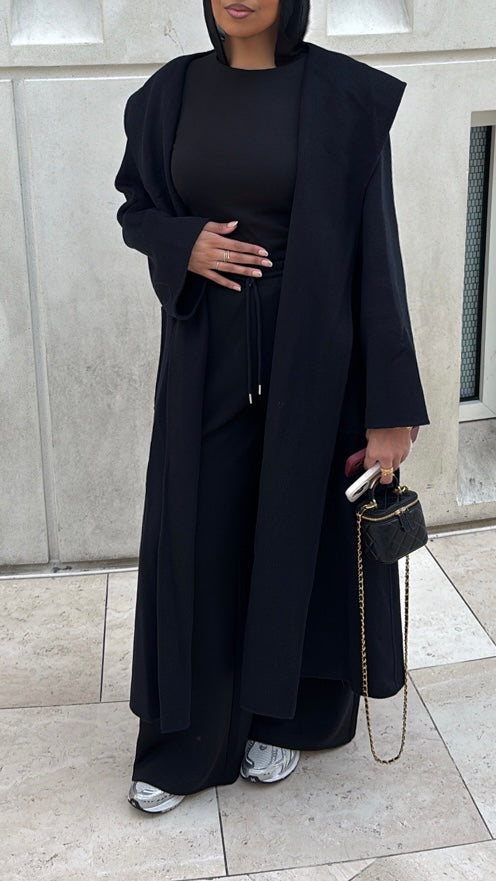 Wool navy coat