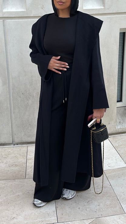 Wool navy coat