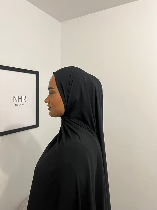 Black premium jersey scarf